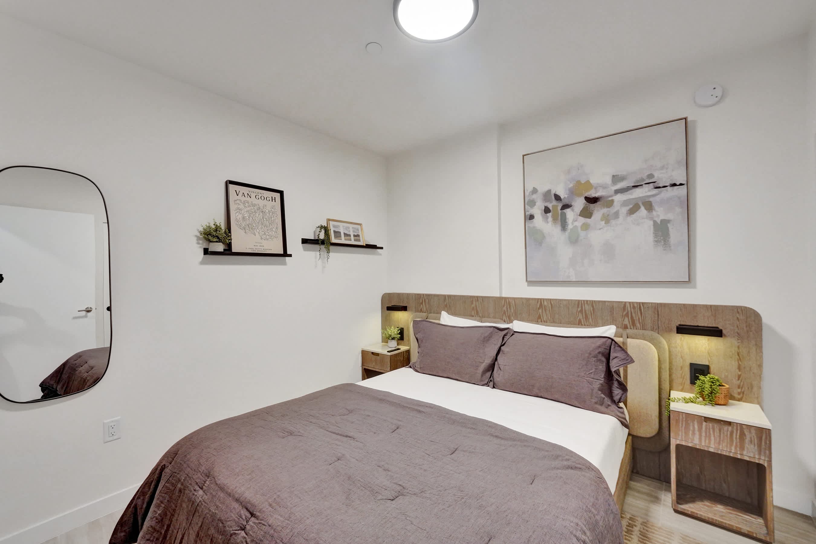 Serene minimalist bedroom designed for ultimate relaxation.