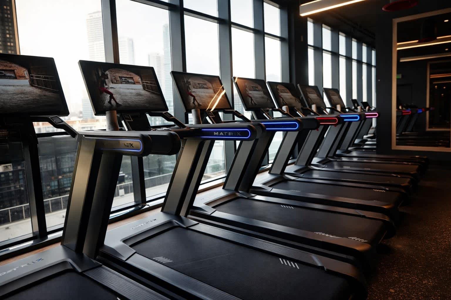 Modern fitness center with premium equipment