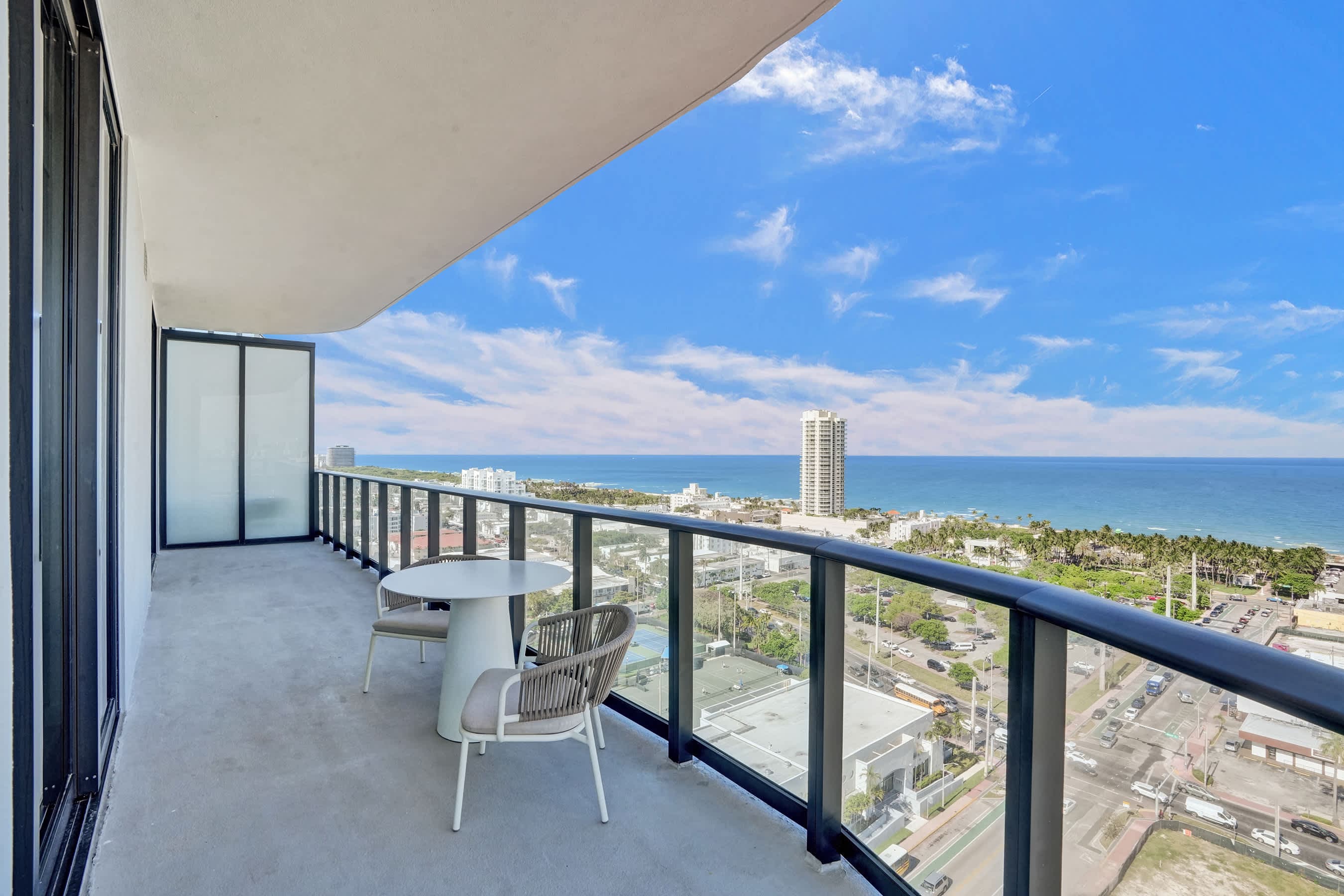 Breathtaking ocean vistas from your private terrace.