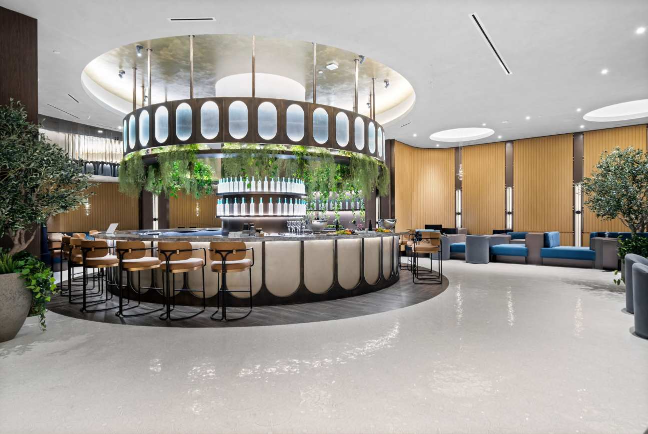 Chic, beautifully curated bar lounge.