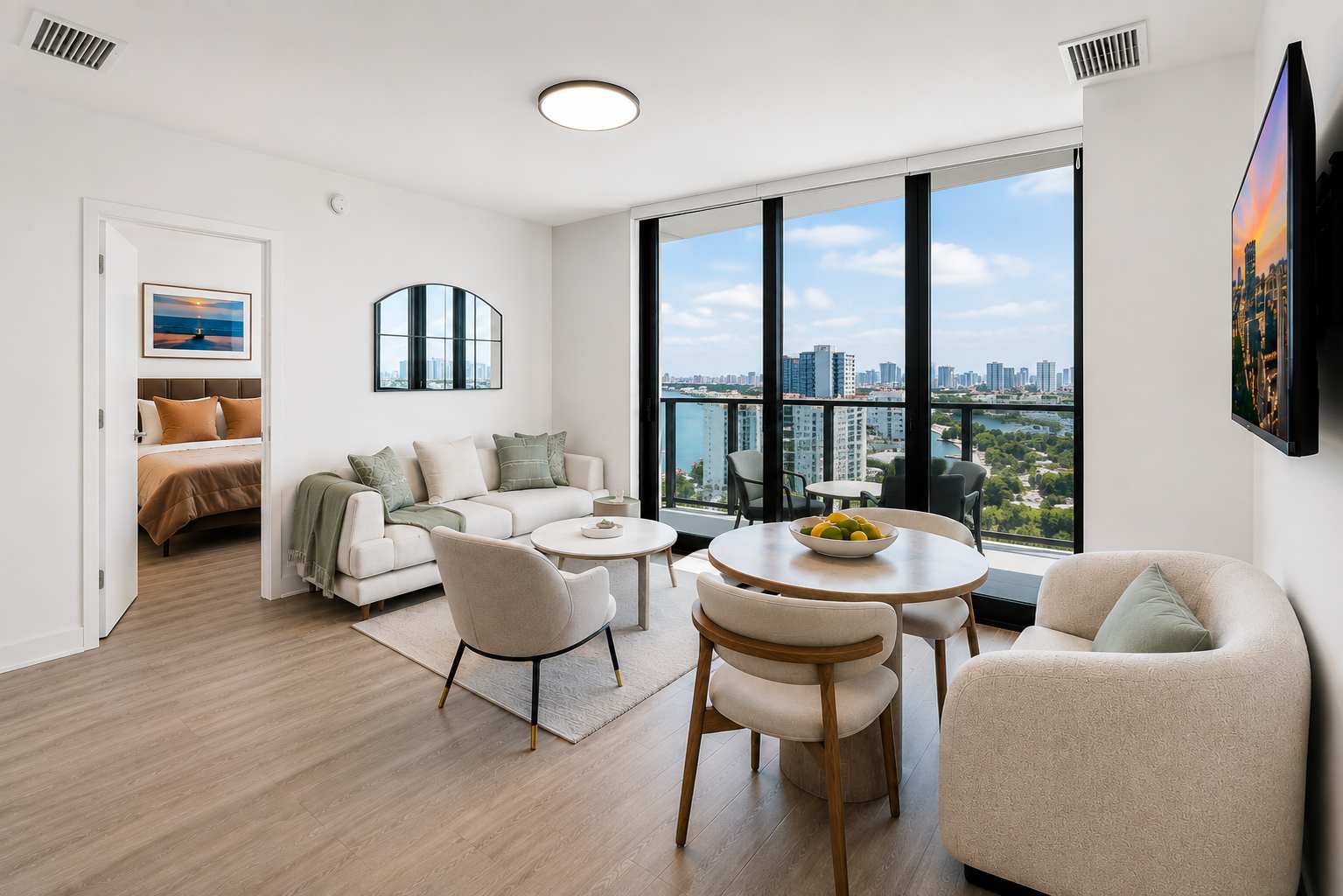 Miami Beach Penthouse: Ocean & Bay Views + Balcony