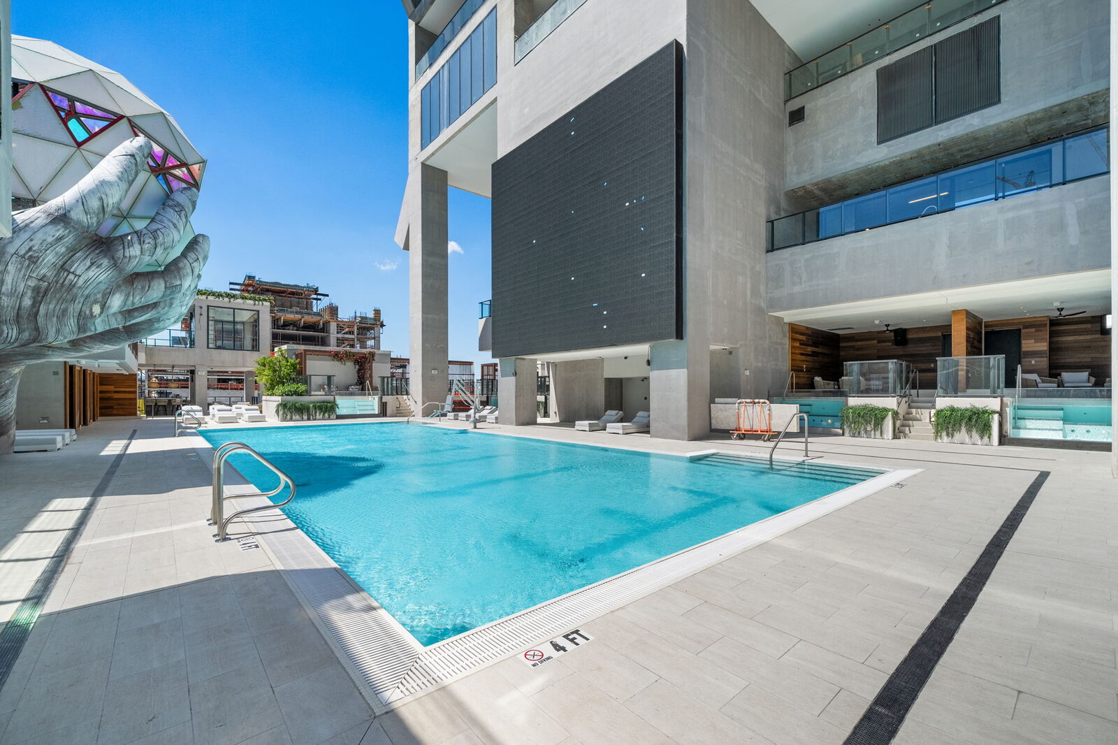 Skyline pool deck at E11EVEN Hotel, Downtown